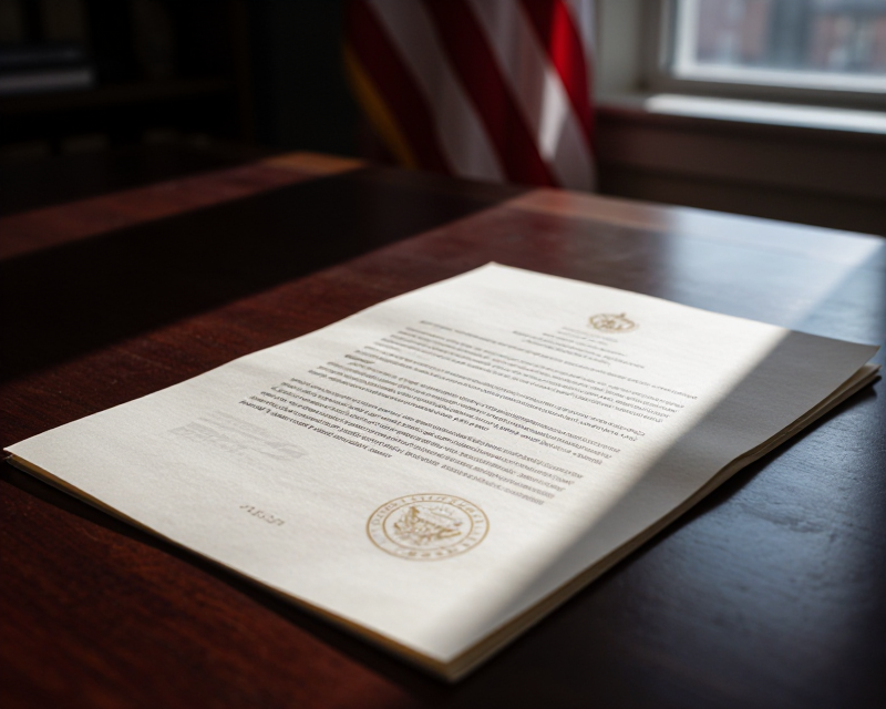 Official Government Document under Pressure