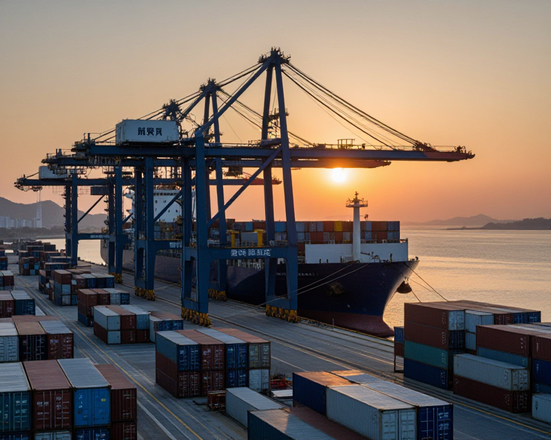 South Korean Export Growth Concept