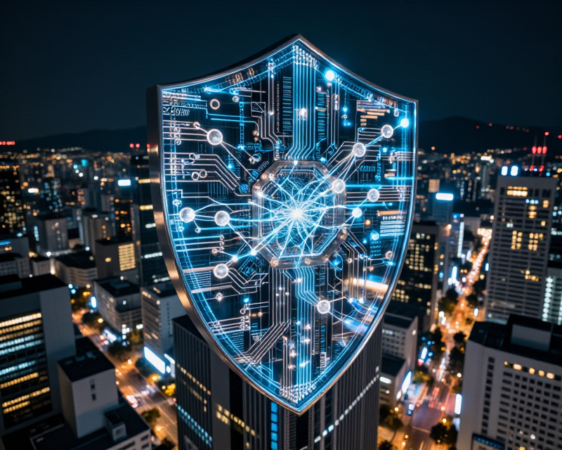 Cybersecurity AI Concept