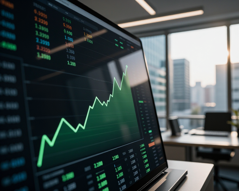Economic growth and interest rate hike concept