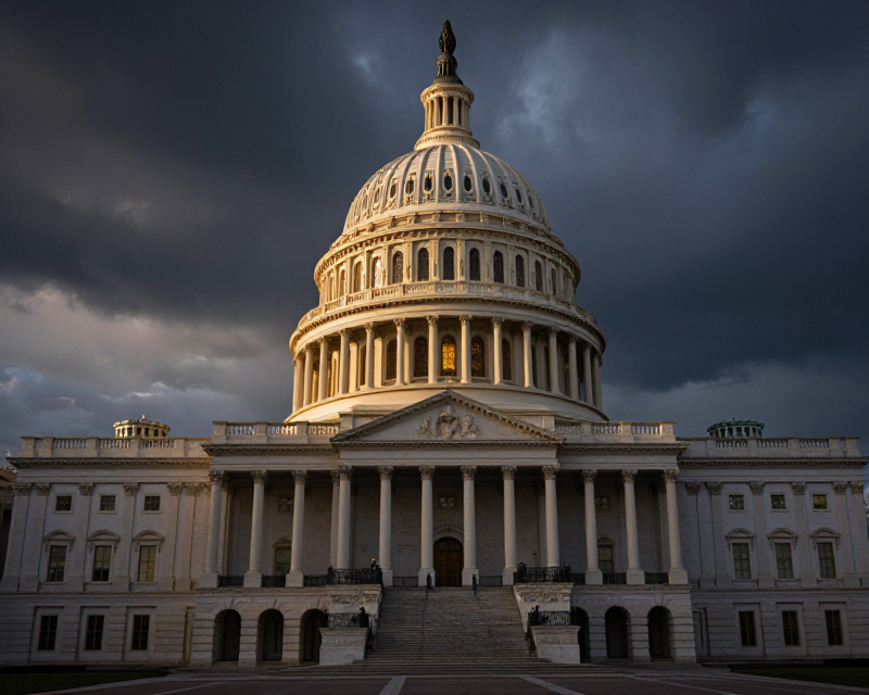 US Capitol Political Tension