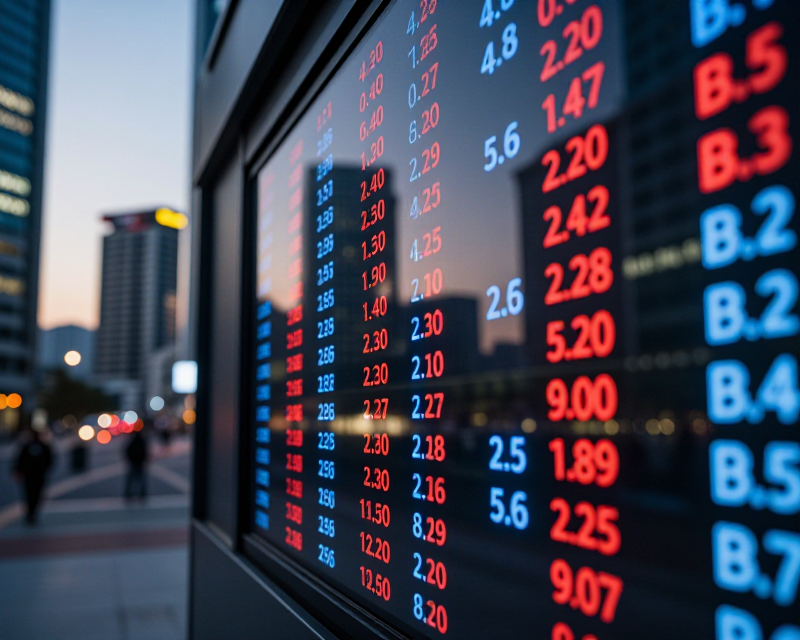 Stock Market Digital Display