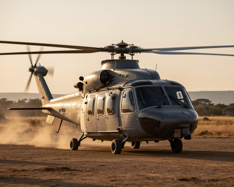 Military Helicopter in Kenya