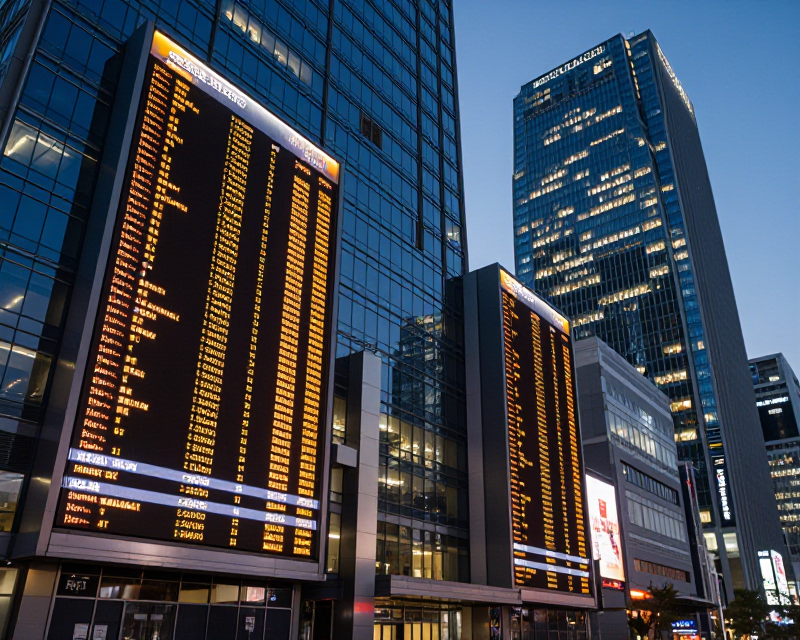 Modern Seoul Financial District at Dusk