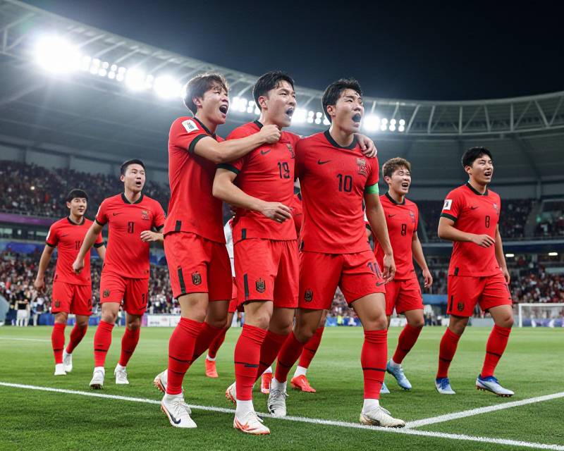 South Korea Football Victory Celebration