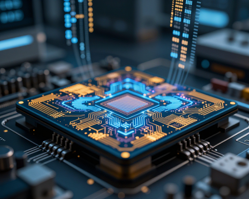 AI and Semiconductor Concept