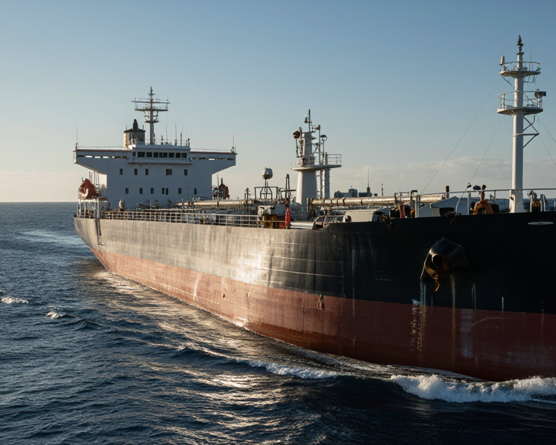 Oil Tanker at Sea